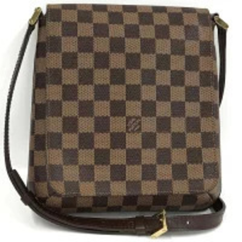 LOUIS VUITTON Musette Salsa Long Shoulder Bag Damier Ebene Brown